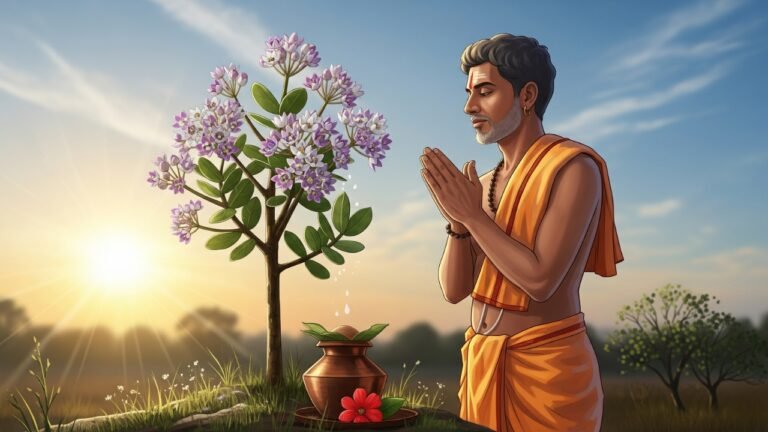 सूर्यदेवाच्या कृपेसाठी आक वृक्षपूजा: एक आध्यात्मिक आणि आयुर्वेदिक दृष्टीकोन